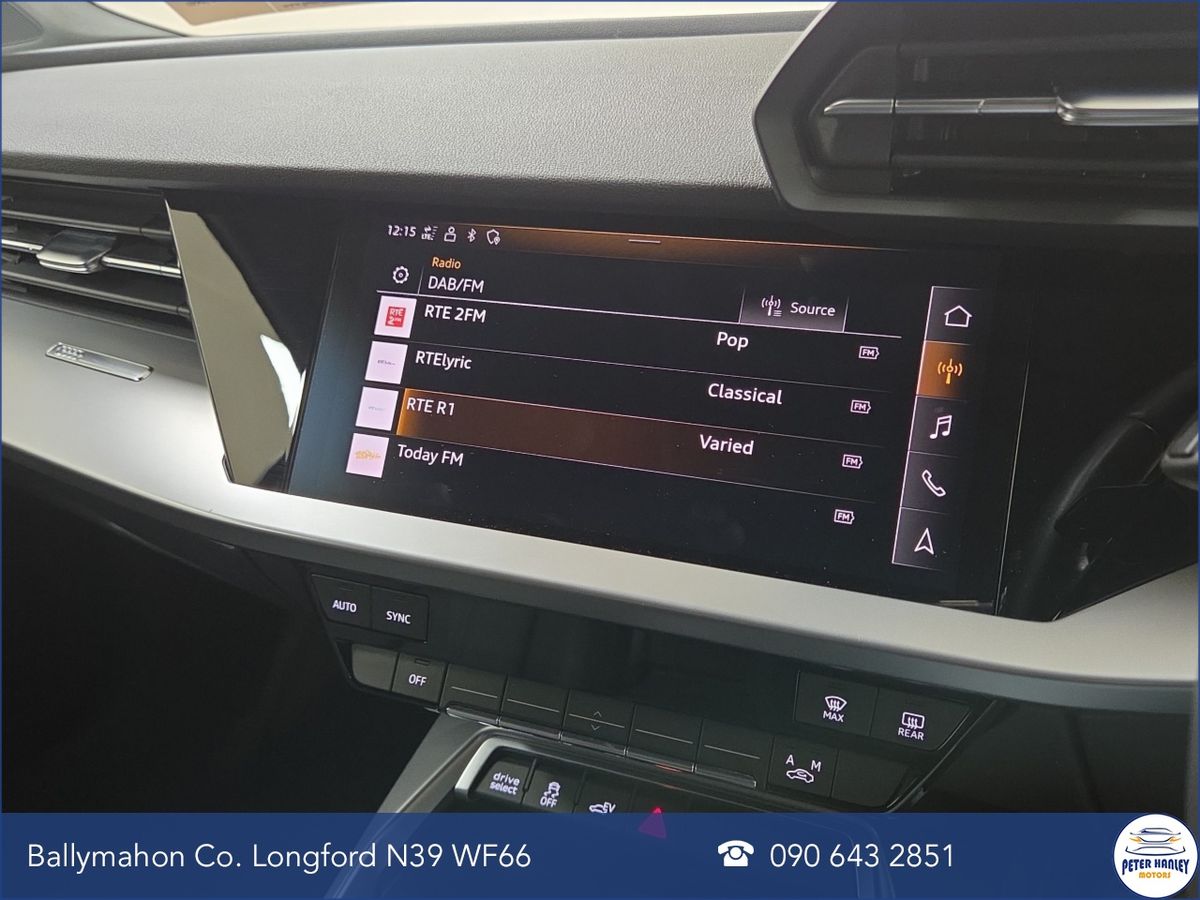 Audi A3 A3 Sport 40 Tfsi E S-A  Sport  40 TFSIe 204 13kWh PHEV S tronic Auto Start/Stop