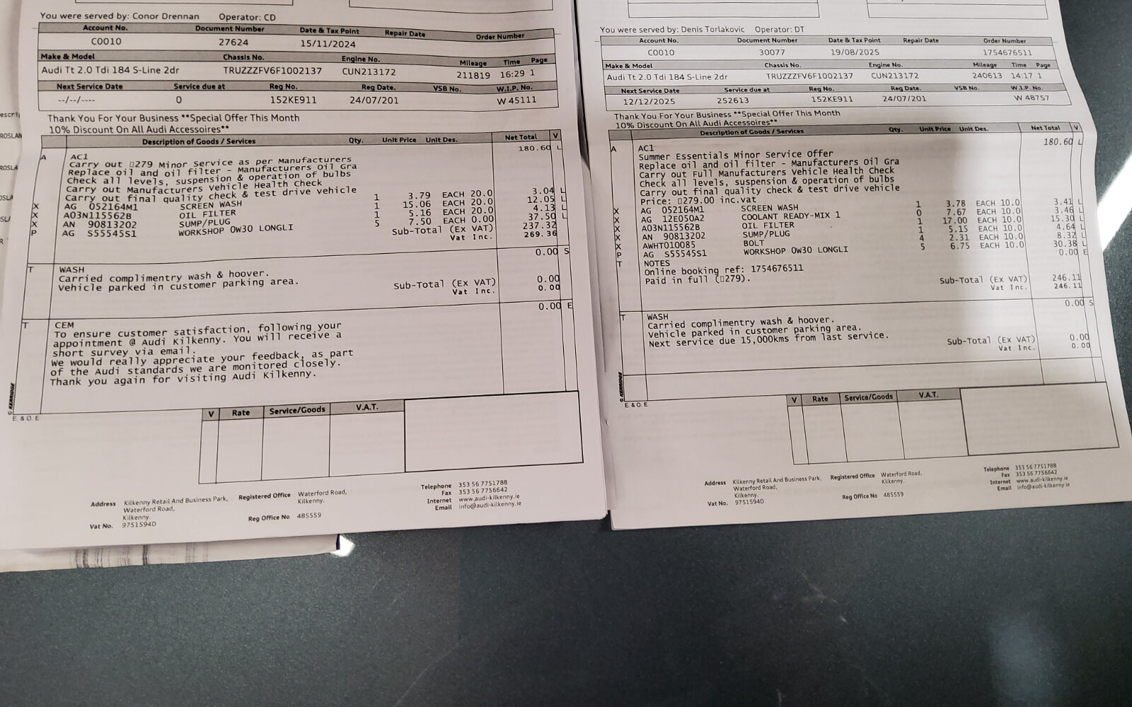 Audi TT 2.0TDI 184HP S Line