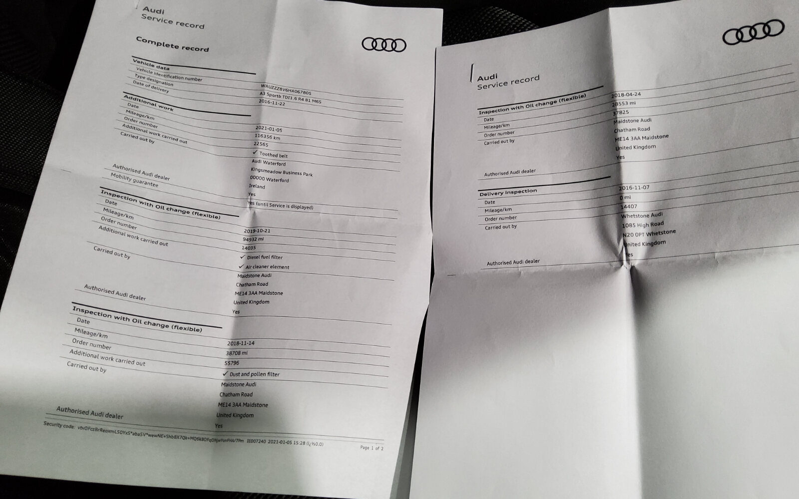 Audi A3 1.6 TDI SE