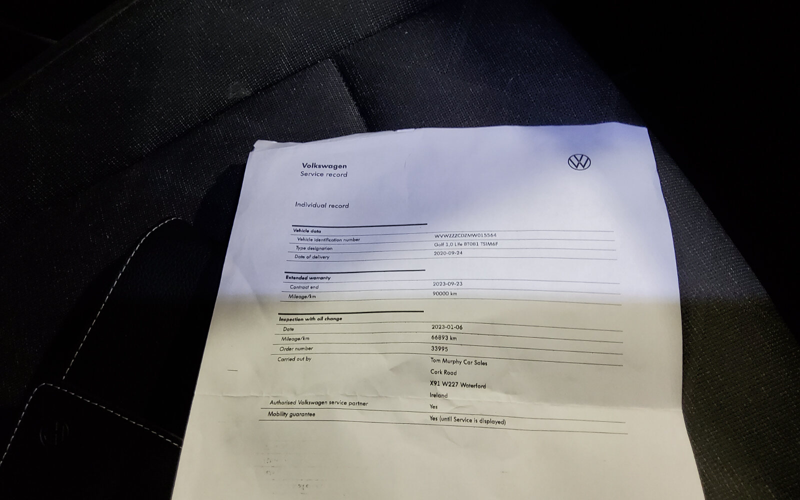 Volkswagen Golf 1.0 TSI 110HP Life