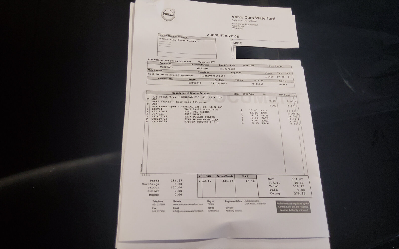 Volvo XC60 B4 diesel MHEV 197hp AT8 Core