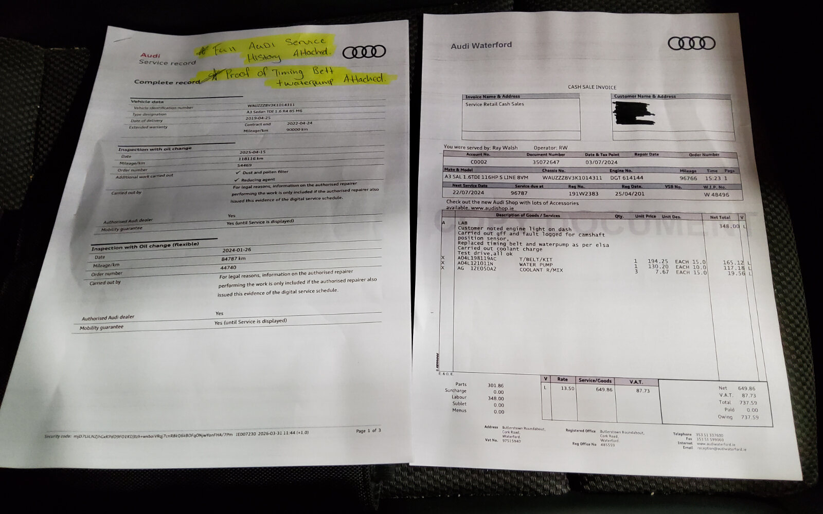 Audi A3 1.6TDI 116 S Line