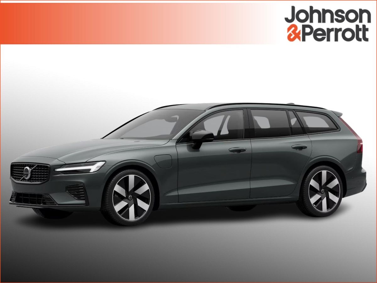 Volvo V60 T6 350bhp AWD PHEV Plus Dark - Forest Lake Metallic + Driver Assist Pack +360 Camera