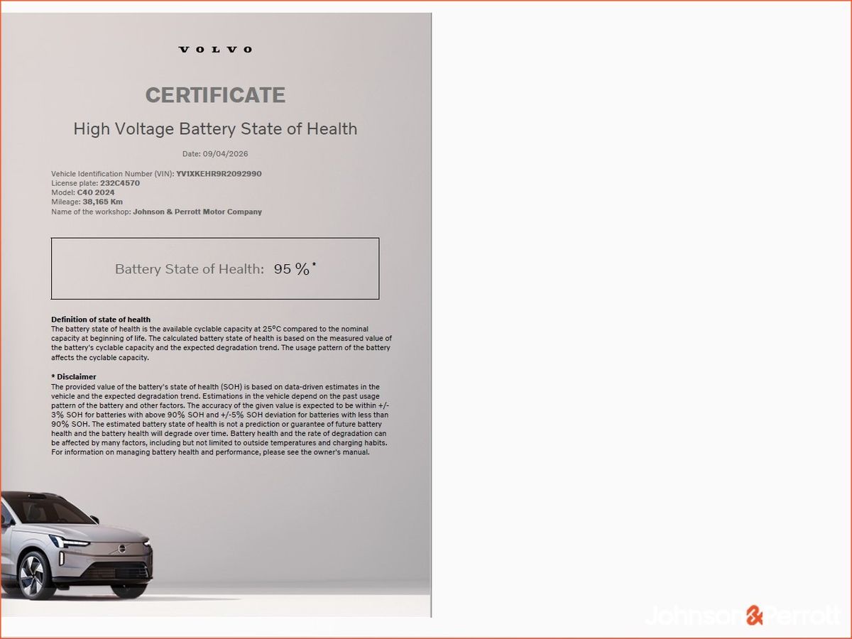 Volvo C40 82kWh Extended Range 252hp RWD Plus - Two Year Volvo Selekt Warranty
